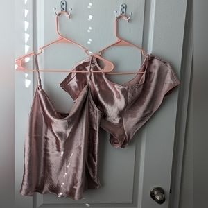 Victoria's Secret Satin Pajamas NWOT
